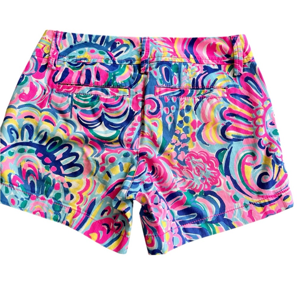 Lilly Pulitzer Pink and Blue Patterned Shorts - Picture 2 of 3